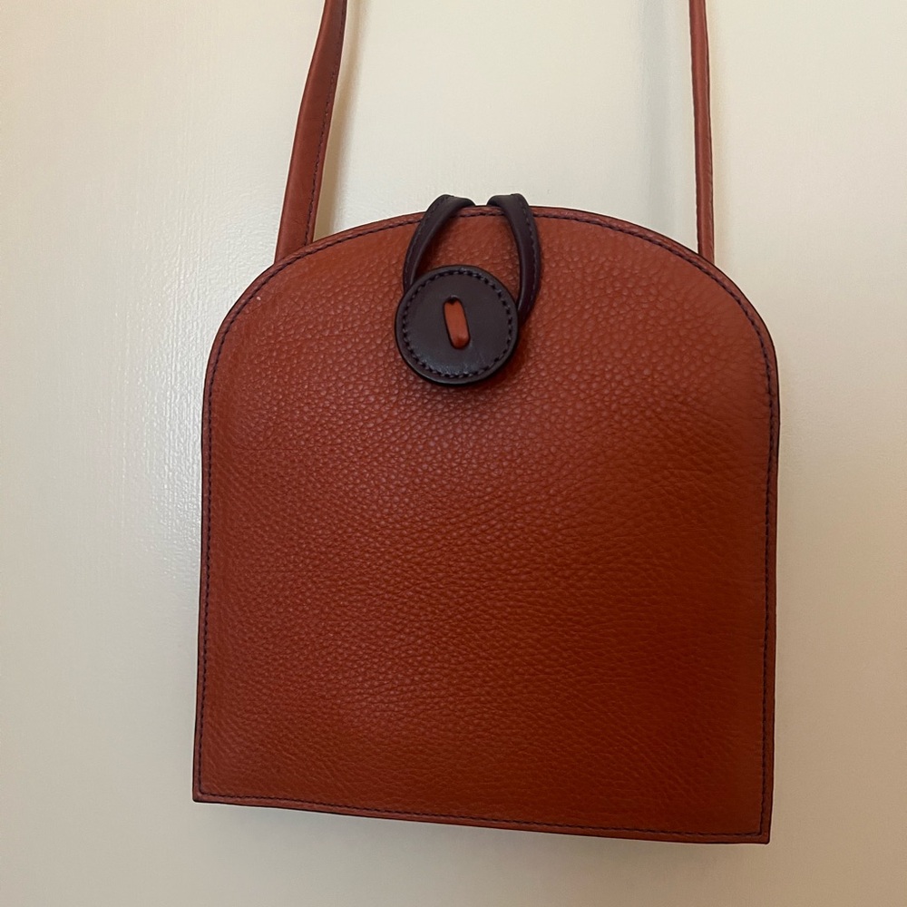 Brown Crossbody Bag with Minimalist Design
